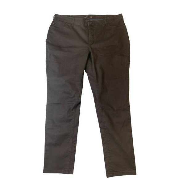 Lee Easy Fit Womens Size 22 W Medium 3076908 Black Straight Leg Jeans - Picture 1 of 9